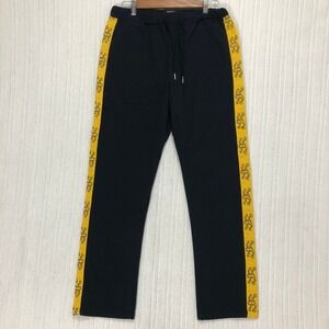 Forever 21 x Airwalk Men's Black Pants Yellow Side‎ Stripe Tiger Logo M